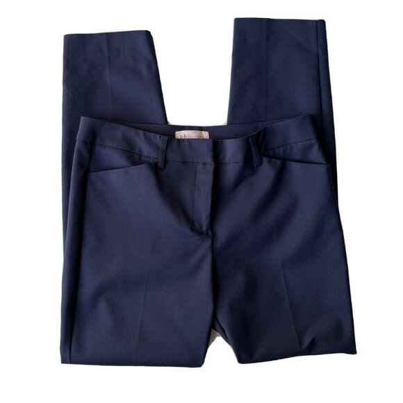 Philosophy Pants - Philosophy Apparel Women's Blue Slant Pocket Ankle Pant Size 8